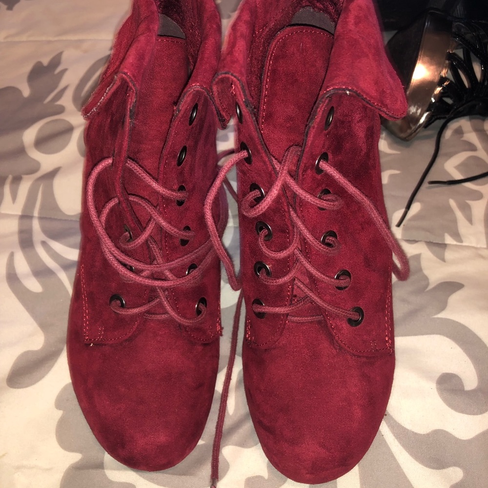 Burgundy heels
